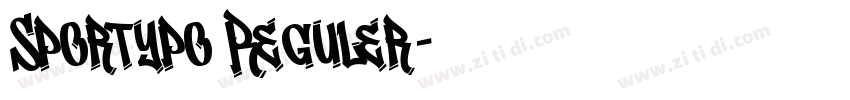 Sportypo Reguler字体转换